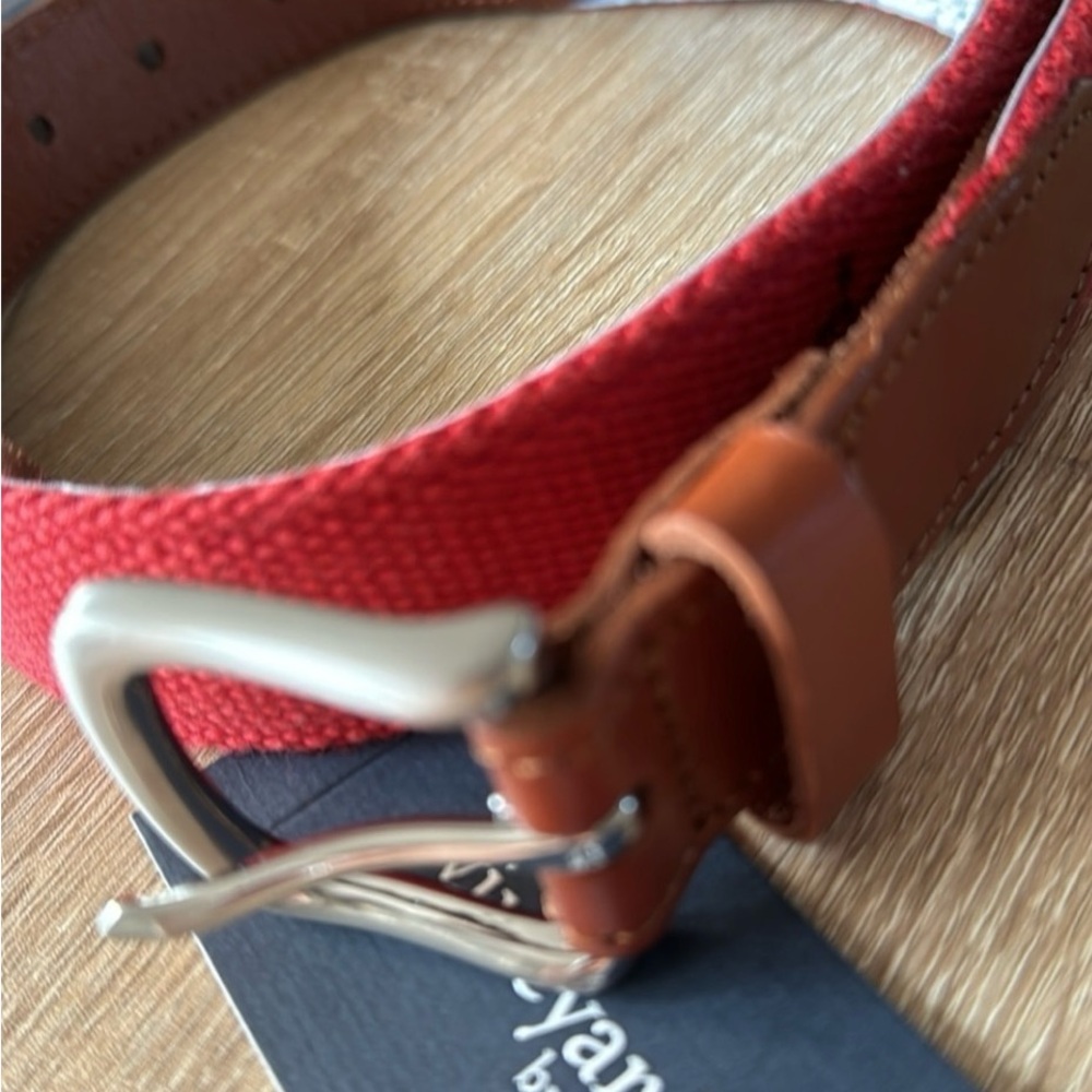 Vineyard Vines Red and Brown Belt